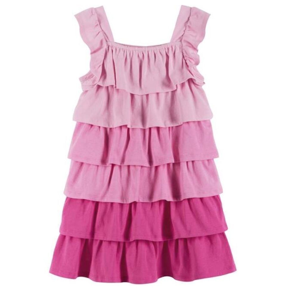 Andy and Evan Pink ruffle tiered dress size 6 NWT
